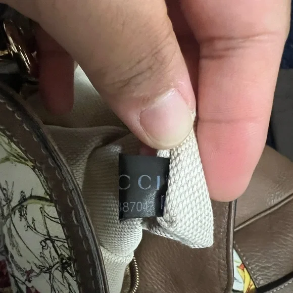 Gucci White Bamboo Flora Diana Canvas Satchel Multiple colors - Picture 12 of 12